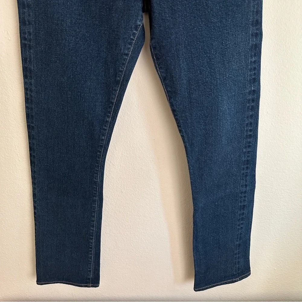 Stronghold Denim Jeans Mens 32 Dark Blue Slim Straight Button‎ Fly Made in USA
